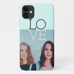 Elegant modern minimal custom love photo Case-Mate iPhone case