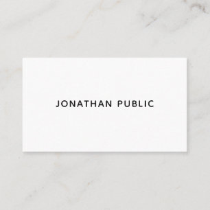 Elegant Modern Minimal Design Signature Matte Business Card