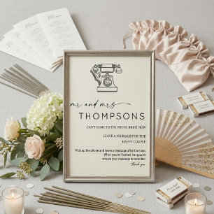 Elegant Modern Minimal Wedding Audio Guestbook 