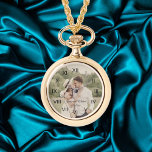 elegant modern minimal wedding  photo  watch<br><div class="desc">elegant wedding day photo woman watch, custom.</div>