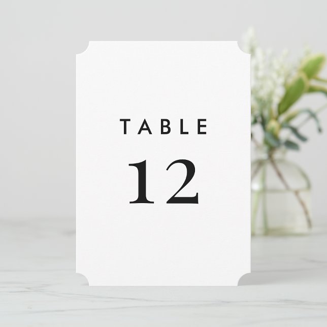 Elegant Modern Minimal Wedding Table Number Cards (Creator Uploaded)