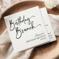 Elegant Modern Minimalist Birthday Brunch Party