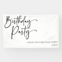 Elegant Modern Minimalist Birthday Party