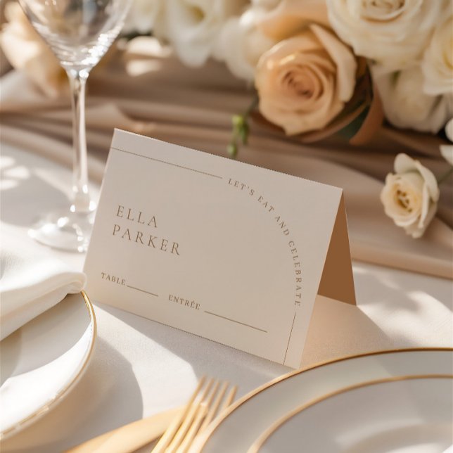 Elegant Modern Minimalist Boho Wedding Guest Place Table Number (Elegant Modern Minimalist Boho Wedding Guest Place Table Number)