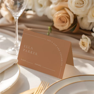 Elegant Modern Minimalist Boho Wedding Guest Place Table Number