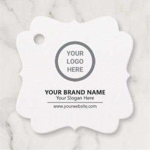 Elegant Modern Minimalist Brand Logo Eco Hang Tag