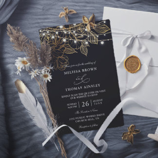 Elegant Modern Minimalist Budget QR Code Wedding Invitation