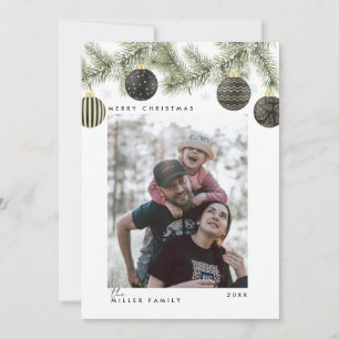 Elegant Modern Minimalist Christmas Holiday Card