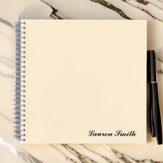 Elegant Modern Minimalist Cute Girly | Cream Notebook (Creator Uploaded)
