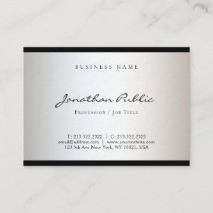 Elegant Modern Minimalist Design Simple Glamour Business Card