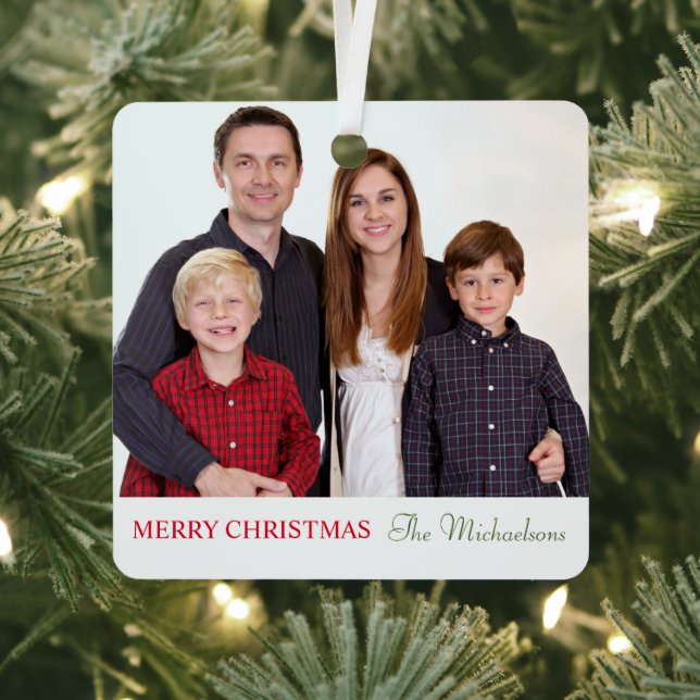 Elegant Modern Minimalist Family Photo Metal Tree Decoration (Insitu)