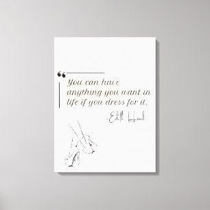 Elegant Modern Minimalist Feminine  Canvas Print