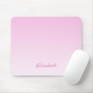 Elegant Modern Minimalist Gradient Pink Ombre Mouse Pad