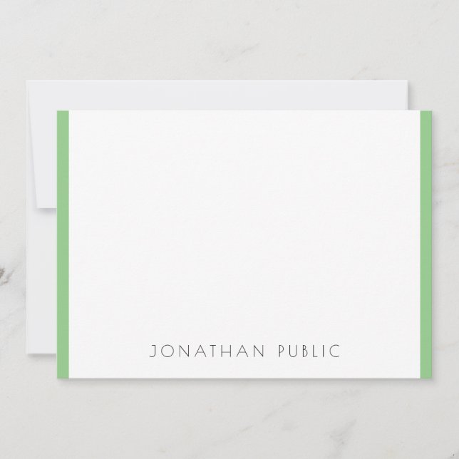 Elegant Modern Minimalist Monogrammed Template (Front)