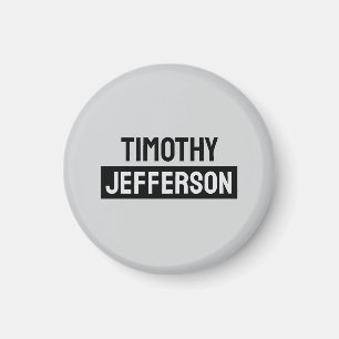 Elegant Modern Minimalist Own Name Magnet