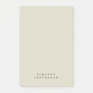 Elegant Modern Minimalist Own Name Post-it Notes