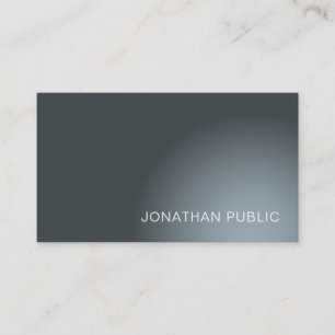 Elegant Modern Minimalist Plain Professional Business Card