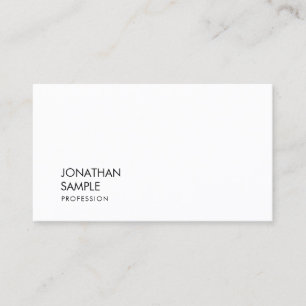 Elegant Modern Minimalist Professional Cool Plain Business Card
