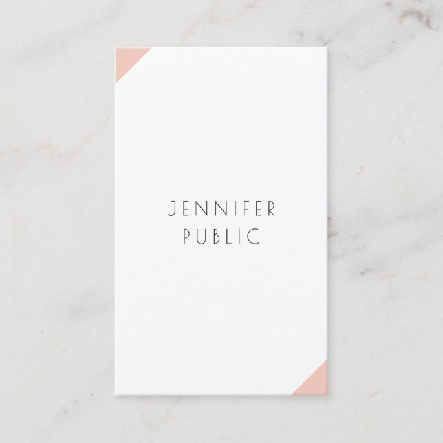 Elegant Modern Minimalist Professional Template Business Card (Front)