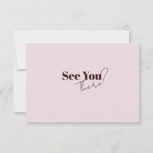 Elegant Modern Minimalist QR Code Wedding RSVP Card