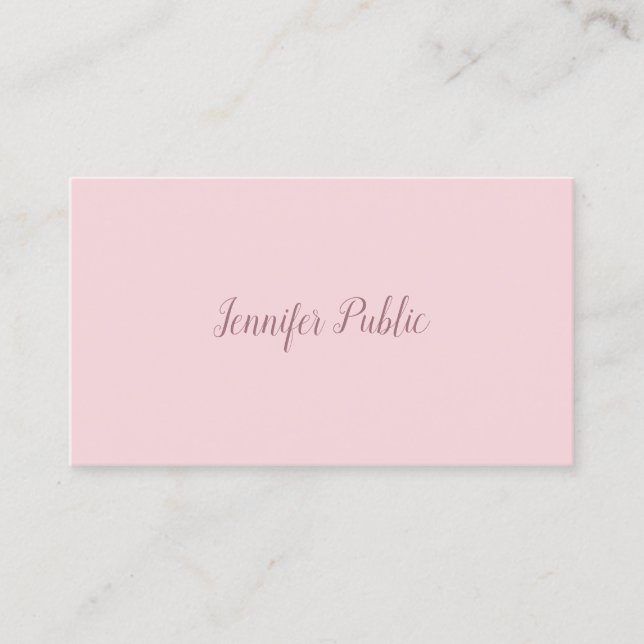 Elegant Modern Minimalist Template Professional Business Card (Front)