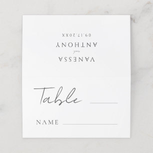 Elegant Modern Minimalist Wedding Place Card