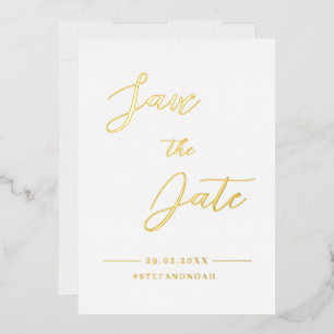 Elegant Modern Minimalist Wedding Save the Date 