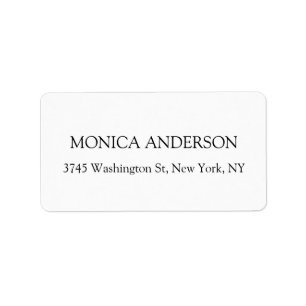 Elegant Modern Minimalist White Label