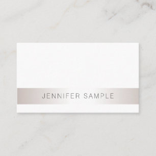 Elegant Modern Minimalistic Plain Trendy Salon Business Card