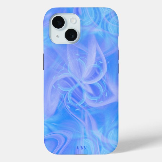 Elegant Modern Monogram Colourful Design Case-Mate iPhone Case (Back)