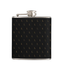 Elegant Modern Monogram Pattern Black