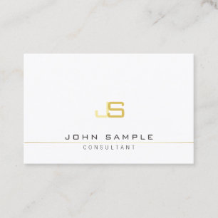 Elegant Modern Monogram Template Professional Business Card