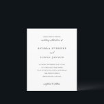 Elegant Modern Neutral Wedding Invitation<br><div class="desc">This design is part of a timeless wedding invitation suite featuring delicate typography and a clean,  minimalist layout. Its neutral,  modern aesthetic gives it a refined and sophisticated feel,  allowing it to pair beautifully with both soft and bold colour wedding palettes.</div>