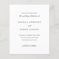 Elegant Modern Neutral Wedding Save the Date