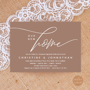Elegant Modern New Home Housewarming Party Invitation