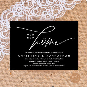 Elegant Modern New Home Housewarming Party Invitation