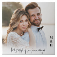 elegant modern newlyweds photo wedding
