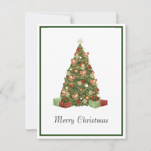 Elegant Modern Non Photo Christmas Tree Holiday Card