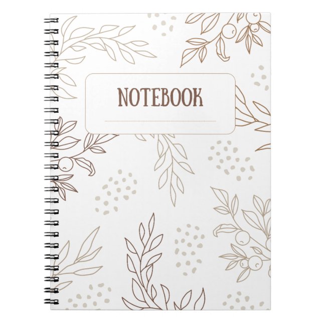 Elegant modern  notebook (Front)