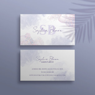 Elegant Modern Pastel Liquid Watercolor Ink Busine Business Card