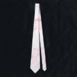 elegant modern pastel pink and white faux marble tie<br><div class="desc">Stylish and chick white and pink faux marble design.</div>