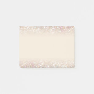 Elegant Modern Pastel Sparkling Gold Silver Ombre Post-it Notes