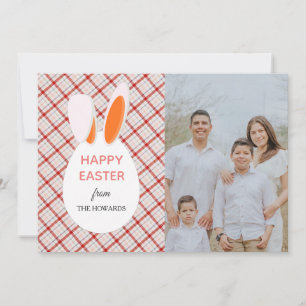 Elegant Modern Patterns Happy Easter Photo Holiday Card