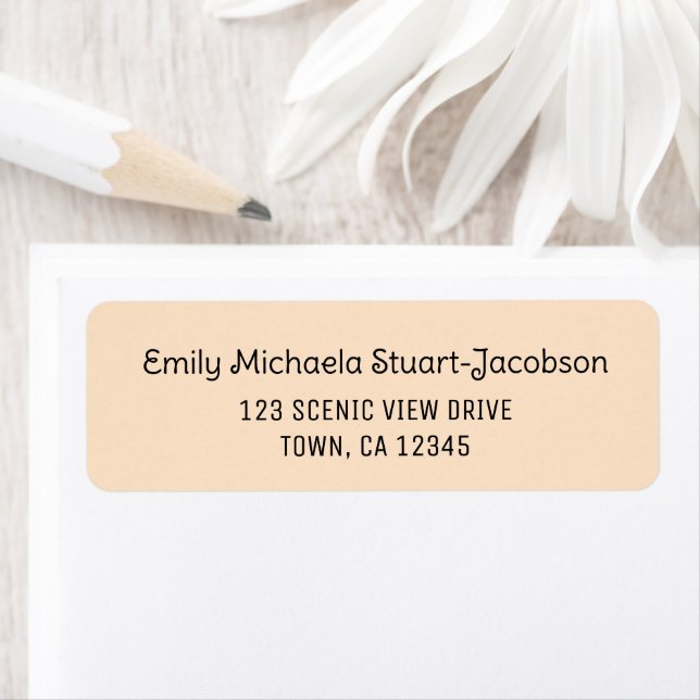 Elegant Modern Peach Casual Contemporary Script (Insitu)