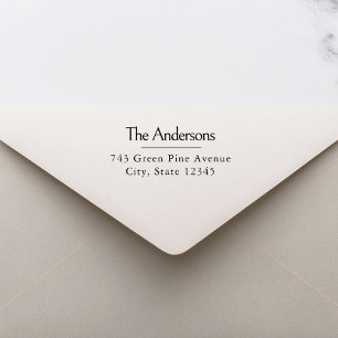 Elegant Modern Personalised Return Address Stamp