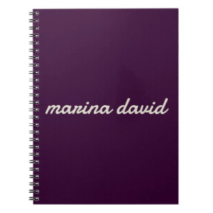 Elegant modern personalized  notebook