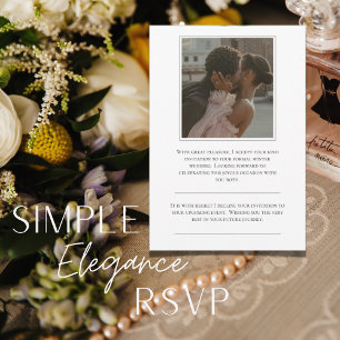 Elegant Modern Photo Response Card