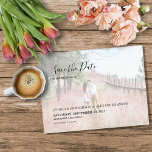 Elegant modern photo Save the Date magnetic card Magnet<br><div class="desc">Elegant modern typography photo Save the Date magnetic card
For spring,  summer,  fall,  or winter wedding.
You can easily add your own photos,  text and names to create a very personal and unique Save the Date card.</div>