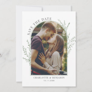 Elegant Modern Photo Wedding Save The Date