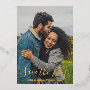 Elegant Modern Photo Wedding Save The Date